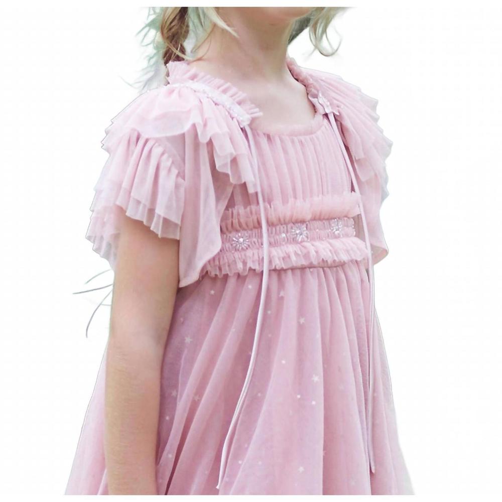 NEW LUNA LUNA camellia mesh cape in mars